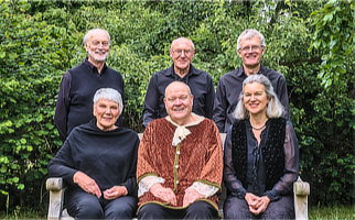 Current members of the Lachrimae Consort at The 1620s House, Donington le Heath, UK