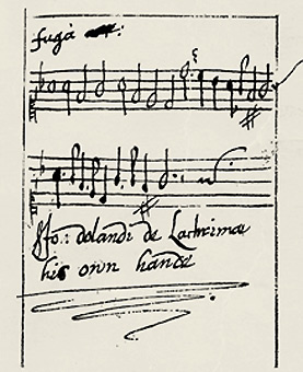 John Dowland's handwriting